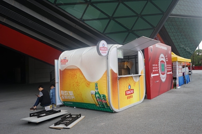 深圳青島啤酒充氣篷